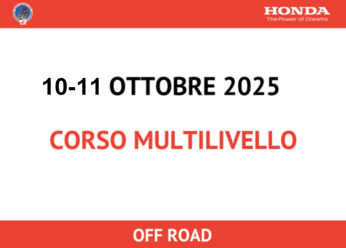 Corso Multilivello 10/11 Ottobre 2025